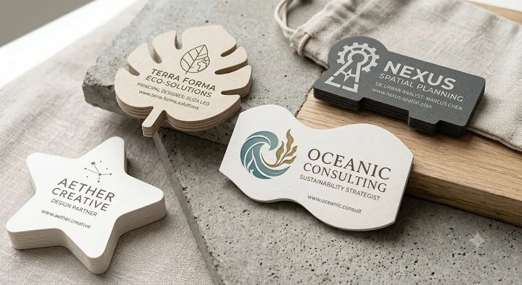 Custom Die-Cut Business Card Printing