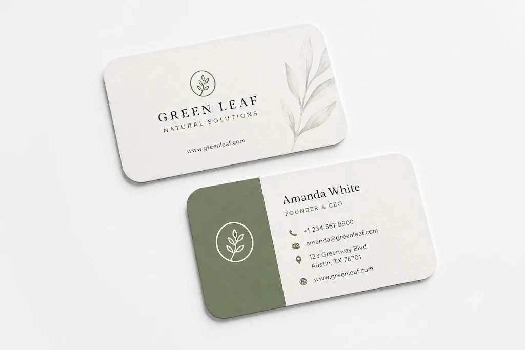 Rounded Corner Business Cards